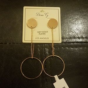 Gold Earrings, handmade design, couture fashions